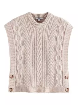 Вязаный топ Next Knitted Top, светло-бежевый