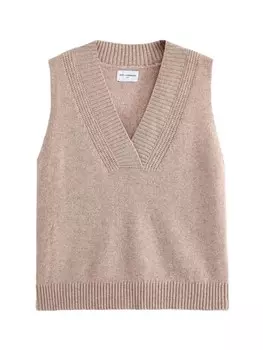 Вязаный топ Next Knitted Top, светло-коричневый