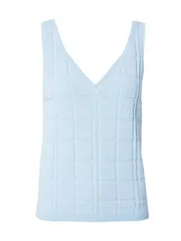 Вязаный топ NMPH Knitted Top NUSIBBY, светло-синий