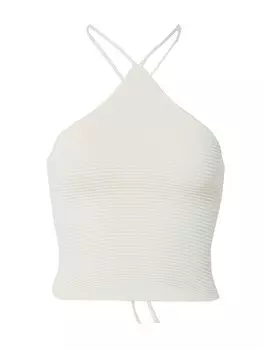 Вязаный топ Noisy May VIBE, бежевый