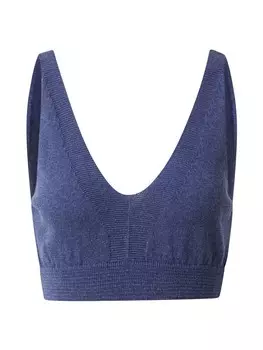 Вязаный топ NU-IN, индиго