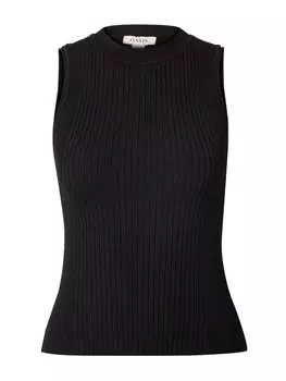 Вязаный топ Oasis, черный