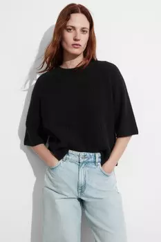 Вязаный топ & Other Stories, черный