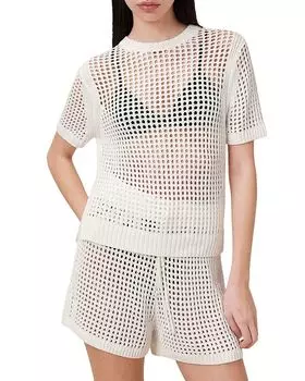 Вязаный топ Paloma ALLSAINTS, белый