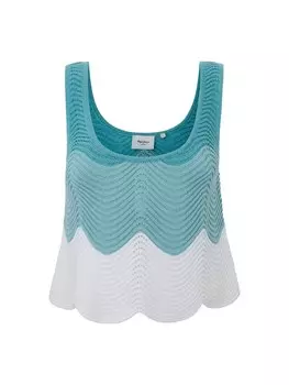 Вязаный топ Pepe Jeans Knitted Top Galea, цвет turquoise/cyan blue