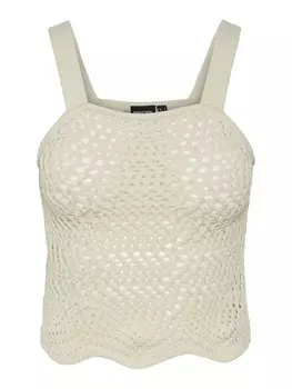 Вязаный топ PIECES PCAia, цвет Kitt