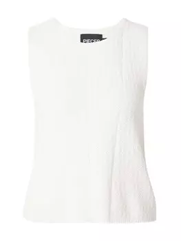 Вязаный топ PIECES PCKENNA, белый