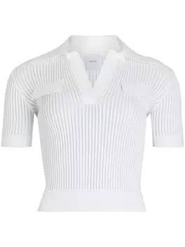 Вязаный топ-поло Patou, белый