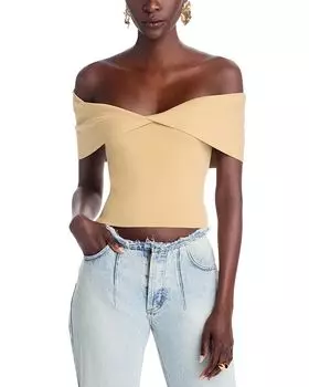 Вязаный топ Prescott Cult Gaia, коричневый/бежевый