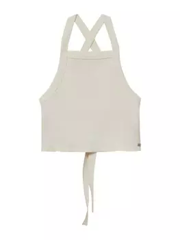 Вязаный топ Pull&Bear, бежевый