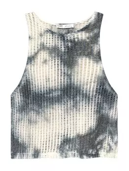 Вязаный топ Pull&Bear, пыльный синий