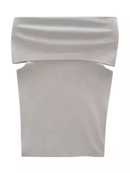 Вязаный топ Pull&Bear, светло-серый