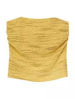 Вязаный топ Pull&Bear, желтый