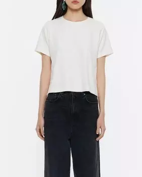 Вязаный топ с короткими рукавами и круглым вырезом Bimba Y Lola, светло-бежевый