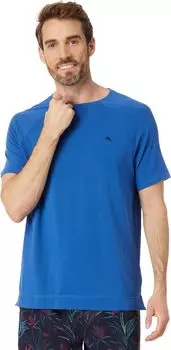 Вязаный топ с короткими рукавами Tommy Bahama, синий