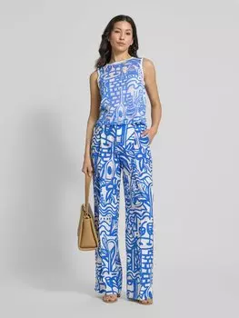 Вязаный топ с круглым вырезом и волнистым подолом Marc Cain