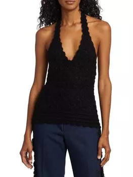 Вязаный топ с лямкой крючком Rebirth Frederick Anderson, черный