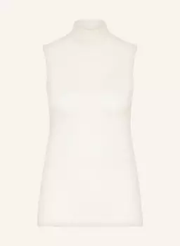 Вязаный топ с нежными акцентами из кашемира. Dorothee Schumacher, белый