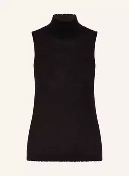 Вязаный топ с нежными акцентами из кашемира. Dorothee Schumacher, черный