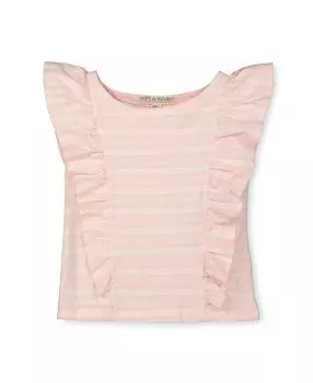 Вязаный топ с рюшами из органического хлопка для девочек, детский Hope & Henry