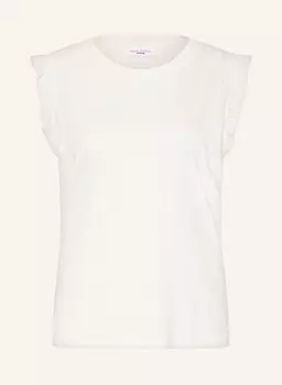 Вязаный топ с воланами Marc O'Polo Denim, белый