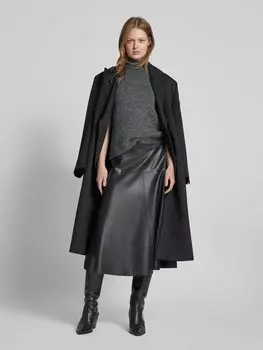 Вязаный топ с воротником-стойкой модель «Оделия» Neo Noir, антрацит