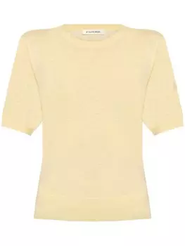 Вязаный топ с вышитым логотипом от Malene Birger By Malene Birger, нейтральный