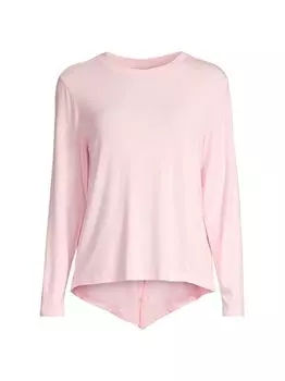 Вязаный топ с завязками на спине Addison Bay, розовый