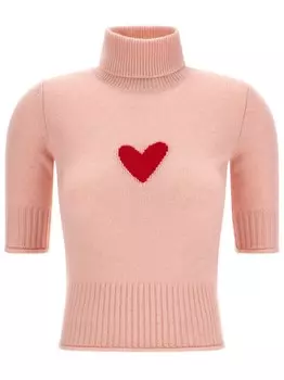 Вязаный топ Sportmax, розовый