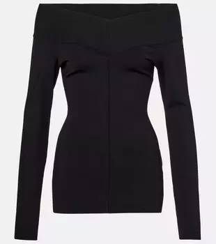 Вязаный топ Stella McCartney, черный