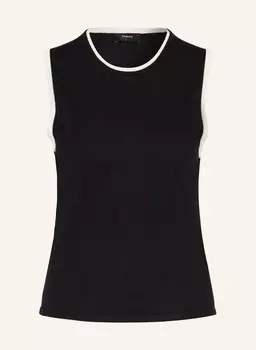 Вязаный топ Theory, черный