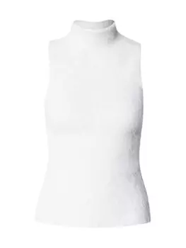 Вязаный топ TOPSHOP Knitted Top, белый