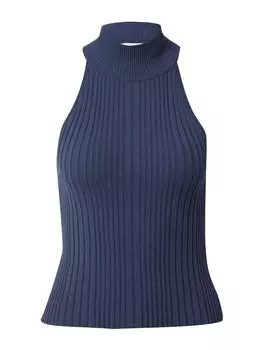 Вязаный топ Topshop, ночной синий