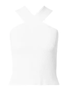 Вязаный топ TOPSHOP, слоновая кость