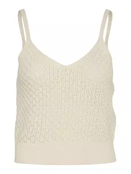 Вязаный топ VERO MODA Blanca, бежевый