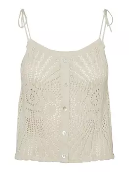 Вязаный топ VERO MODA SILJA, светло-бежевый