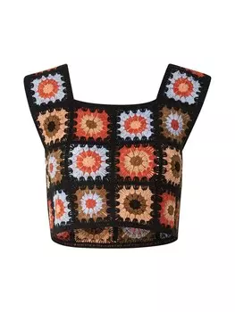 Вязаный топ VILA VIDEMSEY, черный