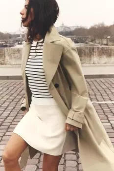 Вязаный топ в полоску ZARA, цвет striped