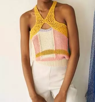 Вязаный топ в разноцветном цвете SITA MURT, цвет multi
