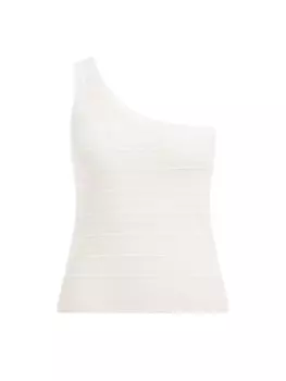 Вязаный топ WE Fashion, белый