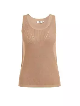 Вязаный топ WE Fashion, бежевый