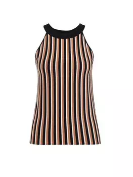 Вязаный топ WE Fashion, черный