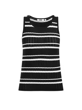 Вязаный топ WE Fashion, черный