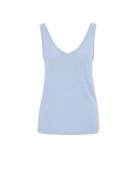 Вязаный топ WE Fashion, светло-синий