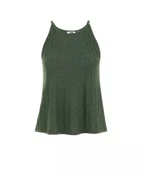 Вязаный топ WE Fashion, темно-зеленый