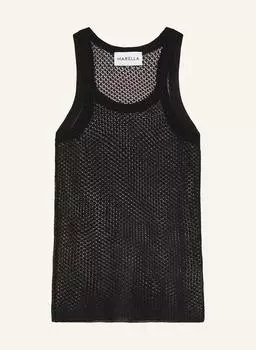 Вязаный топ виллар Marella, черный