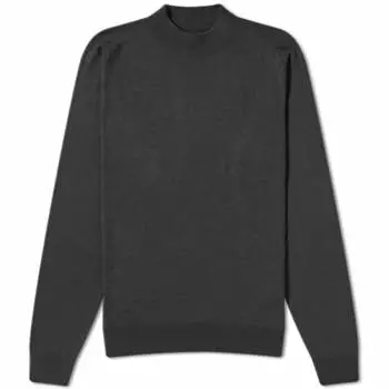 Вязаный воротник John Smedley Harcourt, черный