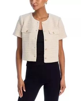 Вязаный жакет AQUA, коричневый/бежевый