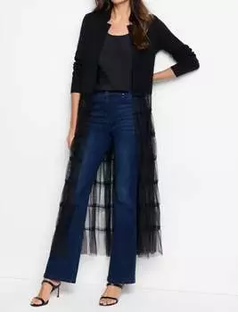 Вязаный жакет для вечеринки в черном ониксе Nic + Zoe