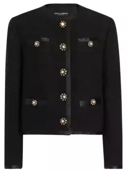 Вязаный жакет DOLCE & GABBANA, черный